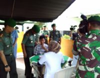 Semarakan HUT, Kodam II/Sriwijaya Gelar Baksos Kesehatan