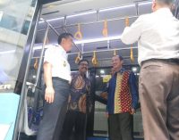 Pemkot Terima Bantuan Hibah 50 Unit Bus Transmusi