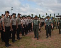 Apel Pengamanan Jelang Kedatangan Presiden Jokowi