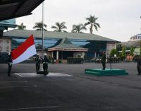 Kodam II/Sriwijaya Kibarkan Bendera Setengah Tiang