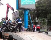 Parkir Sembarangan, Puluhan Motor Diangkut Dishub