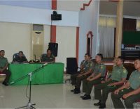 6 Prajurit Kodam II/Sriwijaya Terlibat Narkoba Disidang