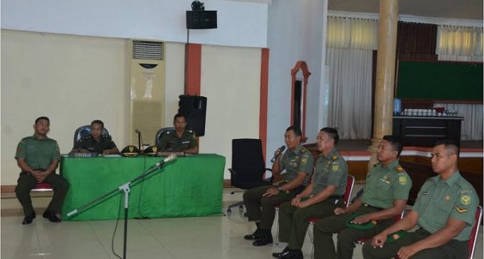 6 Prajurit Kodam II/Sriwijaya Terlibat Narkoba Disidang