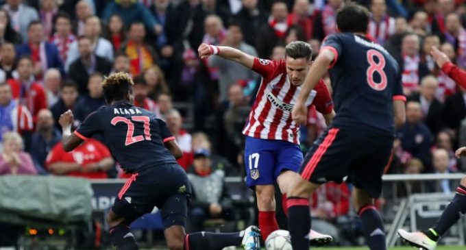 Leg I Semifinal Liga Champions, Atletico Madrid 1-0 Bayer Munchen