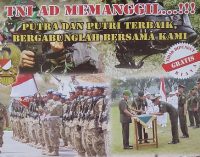 Kodam II/Sriwijaya Buka Penerimaan Calon Bintara PK TNI AD TA 2016