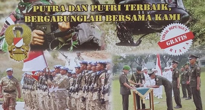 Kodam II/Sriwijaya Buka Penerimaan Calon Bintara PK TNI AD TA 2016
