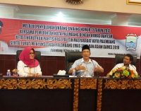 Sosialisasikan UU No.17 2013 Kesbangpol Palembang Paling Produktif Sosialisasi