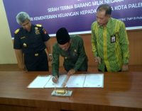 Dirjen Bea Cukai Hibahkan Lahan 1.120 Meter Guna Pembangunan Musi IV Palembang