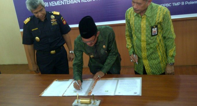 Dirjen Bea Cukai Hibahkan Lahan 1.120 Meter Guna Pembangunan Musi IV Palembang