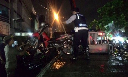 Dishub Kandangkan 23 Motor Yang Parkir di Jalan Pingpong