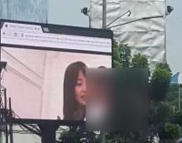 Ya Ampun….. Videotron Di Jakarta Selatan Tayangkan Video Porno…!