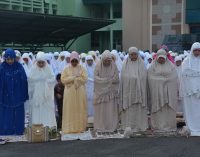 Sholat Idul Adha di Makodam II/Sriwijaya