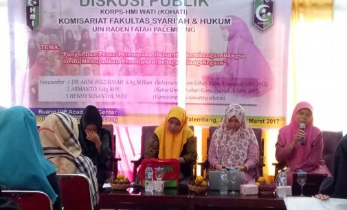 Diskusi Publik KOHATI UIN RF Angkat Persoalan Peran Dan Fungsi Perempuan Sebagai Tiang Negara