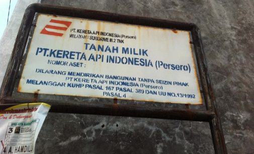 Pemilik Bangunan Pinggiran Rel klaim Miliki Sertifikat