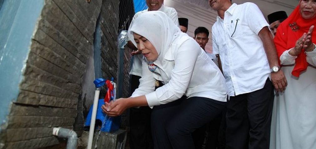 Warga Perumahan Griya Sumsel Sejahtera Nikmati Air PDAM