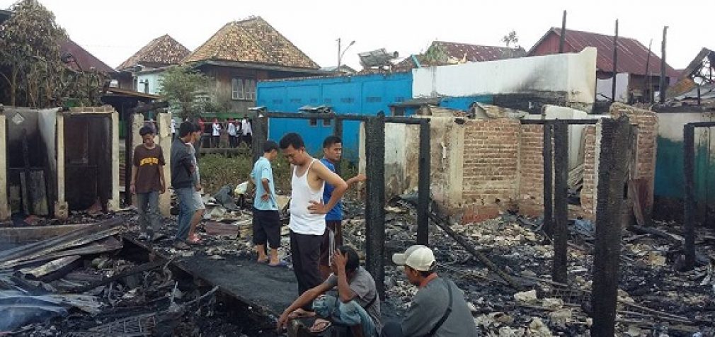 Kebakaran di Silaberanti, 23 Rumah Hangus, 61 KK Kehilangan Tempat Tinggal