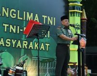 Panglima TNI : TNI Tidak Bisa Dipisahkan Dengan Rakyat