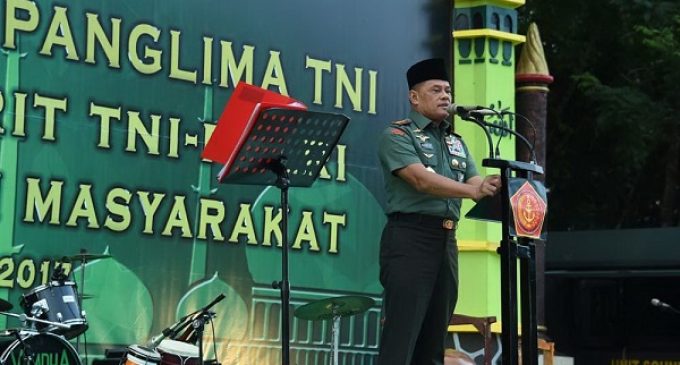 Panglima TNI : TNI Tidak Bisa Dipisahkan Dengan Rakyat