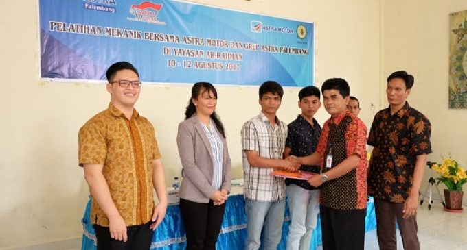 Astra Motor Sumsel Berikan Pelatihan Mekanik Kepada Binaan Rehabilitasi Narkoba Yayasan Ar-Rahman