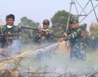 Pangdam II/Sriwijaya Ikut Padamkan Api di Kabupaten Ogan Ilir