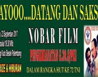 Kodam II/Sriwijaya Ajak Masyarakat Nobar Film G 30 S/PKI di BKB