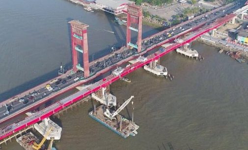 Alex Noerdin : Alhamdulillah Lintasan LRT Sungai Musi Sukses Tersambung