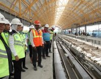 Kagum Melihat Pembangunan LRT Diatas Lantai Tiga