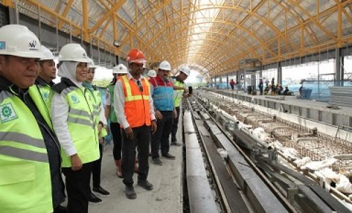 Kagum Melihat Pembangunan LRT Diatas Lantai Tiga