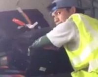 Aksi Pencurian Koper di Bagasi Pesawat Viral di Medsos