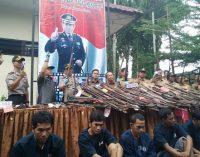 OPS Sapu Jagad Musi Polres Muara Enim Kumpulkan 371 Pucuk Senpira