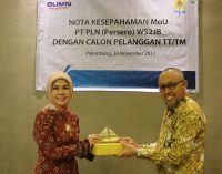 Lagi Tiga Calon Pelanggan Besar PLN Tandatangani MoU