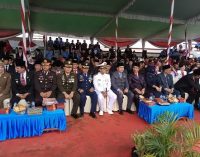 Walikota Palembang Semprot Peserta Upacara