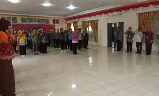 Kemenkumham Sumsel Gelar Apel Sore Akhir Tahun 2017