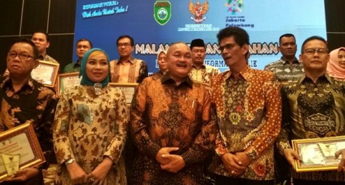 Malam Anugrah Keterbukaan Informasi Publik, Pemkot Palembang Raih Dua Penghargaan Sekaligus