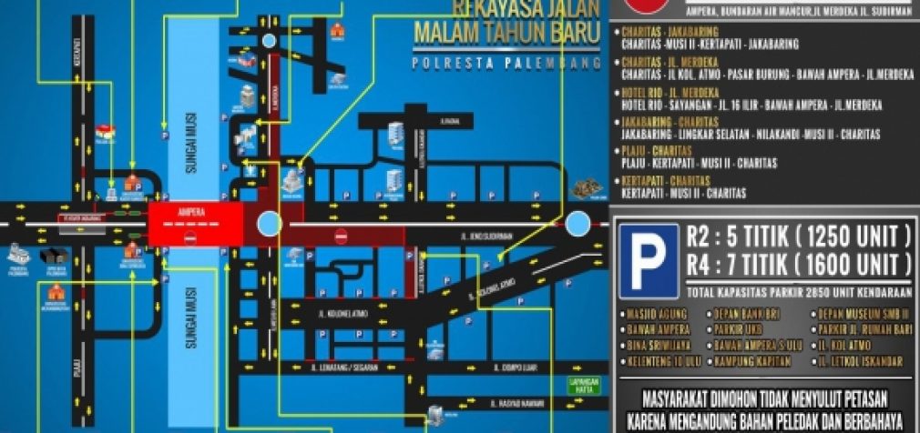 Inilah Rekayasa Arus Lalu Lintas Malam Tahun Baru