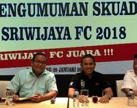 Inilah Punggawa Sriwijaya FC Musim 2018