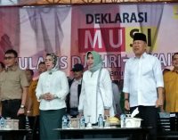 Simpatisan MUSI Kompak Teriakan Palembang Baru