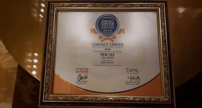 Call Center PLN 123 Raih Penghargaan CCSEA