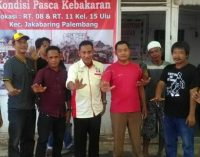AMI Kota Palembang Bantu Korban Kebakaran di 15 Ulu