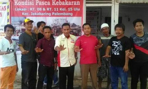 AMI Kota Palembang Bantu Korban Kebakaran di 15 Ulu