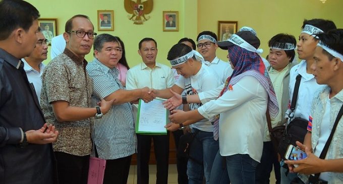 KNCI Sumsel Ikut Demo Tentang Kebijakan Menkominfo
