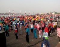 HUT BPJS ke – 50, 18.818 Peserta Meriahkan Senam Kolosal