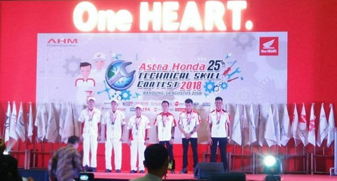 Teknisi Honda Sumsel Sabet Podium Astra Honda Technical Skill Contest 2018