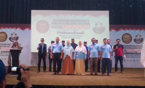 RGP Sumsel Gelar Deklarasi Relawan Nasional #2019 Ganti Presiden