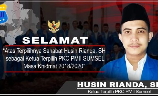 Husin Rianda, SH. Terpilih Secara Aklamasi Jabat Ketua PKC PMII Sumsel