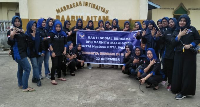Peringati Hari Ibu, DPD GARNITA Malahayati Partai Nasdem Kota Palembang Gelar Bakti Sosial