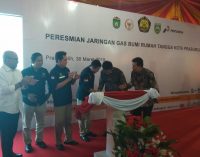 Ignasius Jonan Resmikan Tambahan Jargas 6.018 SR di Kota Prabumulih