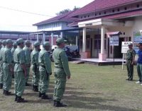 22 Anggota Linmas Desa Karang Endah Diberikan Arahan Jelang Pemilu 2019