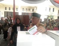 Simulasi Pencoblosan, KPUD Muara Enim Cari Tahu Limit Waktu Satu Orang Didalam TPS