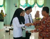 167 CPNS Kemenag Sumsel Terima SK